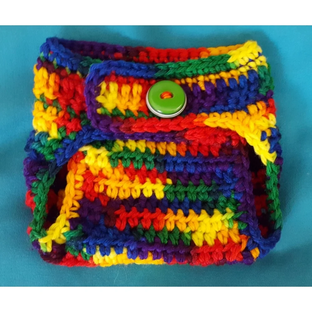 Handmade Crochet Variegated Diaper Cover